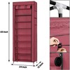 COZONY 9-Tier Shoe Organizer with Zipper Cover, Space Saving Non-Woven Shoe Rack Storage Cabinet for Closet Entryway - 2 of 4