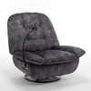 DOMETOUR Recliner Reclining Lazy Chair, Mobile Phone Holder, Large And Comfortable Reading Chair, Swivel Gliding Rocking Chair, Gold-Stamped Velvet - 3 of 4