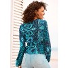 LASCANA Women's Paisley Print Long Sleeve Blouse - image 3 of 4