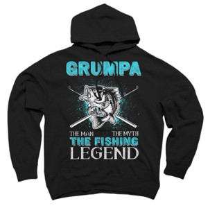 Adult Design By Humans Grumpa Man Myth Fishing Legend By HoangCathrine Pullover Hoodie - 1 of 2