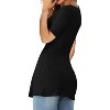 Imily Bela Effortless Summer Essential: Knot-Front V-Neck Oversized Tunic Tee - 4 of 4