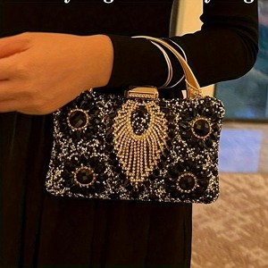 Paaaawaters Sparkly Clutch Purses For Women Formal Crystal Clutches Evening Bags Wedding Party Rhinestone Clutch Bag - 1 of 4