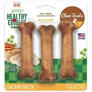 Nylabone Healthy Edibles Wholesome Chicken Flavor Dog Chews - 4.5" Long(3 Pack) - 1 of 1