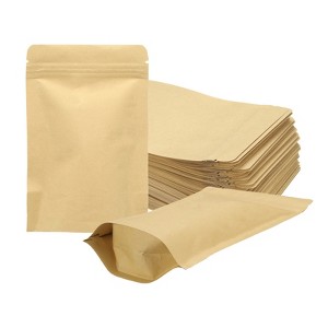 Unique Bargains Sealable Resealable Packaging Zipper Bags Foil Food Storage Pouches 100 Pcs - 1 of 4