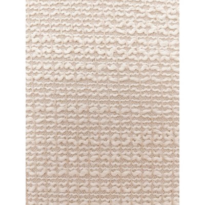 Natural Waves Beige Rectangular Indoor Outdoor Pillow