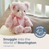 Bearington My First Bear: Classic Hand-Sewn 12 Inch Pink Stuffed Animal Bear - 2 of 4