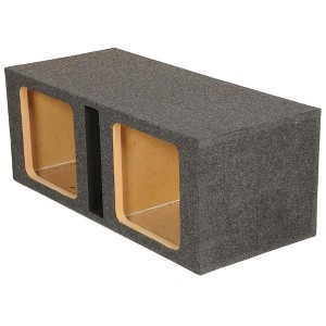 Square Kicker Solobaric Dual 12" Ported L3 L5 L7 Subwoofer Box Speaker Enclosure - 1 of 4
