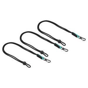 Unique Bargains Braided Adjustable Cord Lock Snap Hook Badge Lanyards 19" - 1 of 4