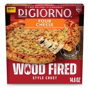 DiGiorno Wood Fired Four Cheese Frozen Pizza - 14.6oz - 1 of 4