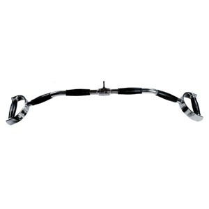 34 Inch Chrome Revolving Pro Style Lat Bar with Rubber Ergo Grips for Strength Training - 1 of 1