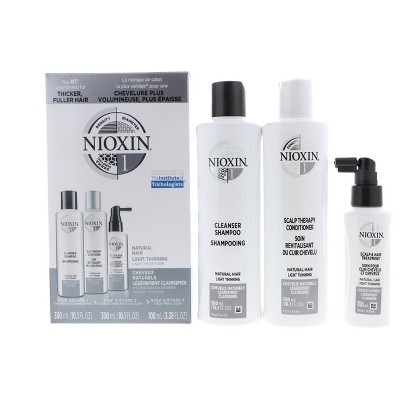 Nioxin System 1 Trio: Cleanser Shampoo 10.1 oz , Scalp Therapy Conditioner 10.1 oz , Scalp & Hair Treatment 3.38 oz