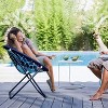 Summit Adventure Bungee Folding Dish Chair - Versatile Bouncy Seat for Camping, Garden & Indoor (Black) - 2 of 4