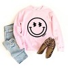 Simply Sage Market S.W.Smiley Smiley Face Outline Sweatshirt - 3 of 4