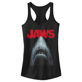 Juniors Womens Jaws Out of Water Racerback Tank Top