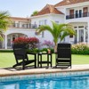 Hyleory HDPE Adirondack Chair - Wide-Slab Woodgrain Outdoor Patio Chair, All-Weather Heavy , Modern Lawn Furniture for Garden, Poolside & Deck - 4 of 4