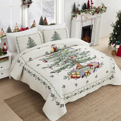 Spode® Christmas Tree Full/Queen Quilt Set