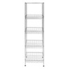 Shelving.com 5-Tier Chrome Wire Basket Shelving, Standard Duty - 14"d x 18"w x 60"h - 2 of 2