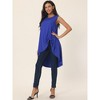 Seta T Women's High Low Hem Sleeveless Crew Neck Dressy Casual Shirts - 3 of 4