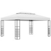 vidaXL Gazebo Patio Pavilion Outdoor Canopy Tent Shelter Powder-Coated Steel - White 118.1" x 157.5" - 2 of 4