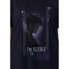 Wednesday Womens' I'm Allergic To Color Nightgown Sleep Pajama Shirt Black - 2 of 4