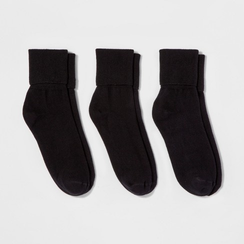 Women's Fine Ribbed Nep 3pk Crew Socks - Universal Thread™ Black/Charcoal  Heather/Heather Gray 4-10