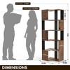 Pamapic 63" Corner Shelf, 5-Tier Freestanding Corner Cabinet Storage for Kitchen, Living Room & Bedroom - 3 of 4