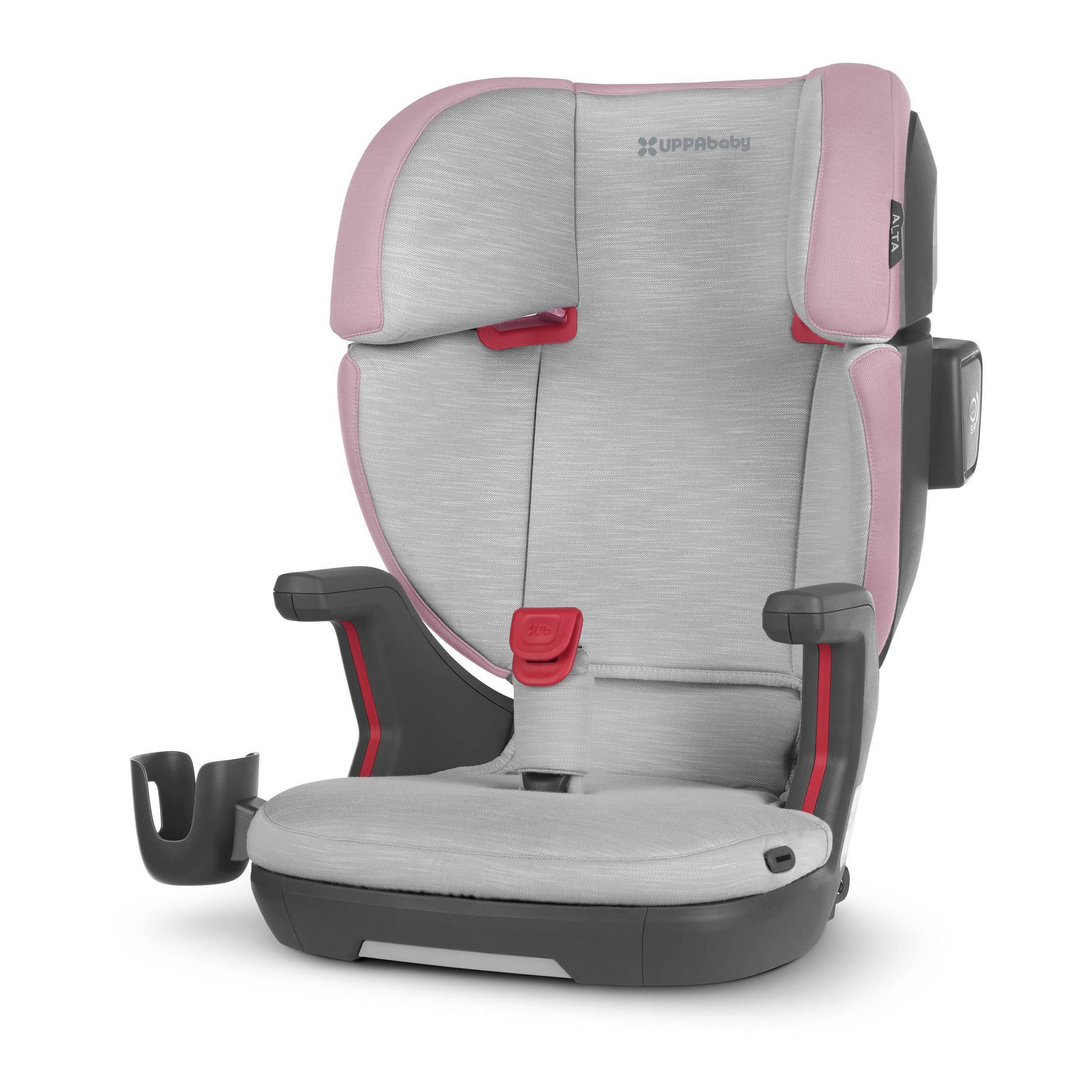 UPPAbaby Alta V2 High Back Booster Car Seat - Iris: LATCH Compatible, Forward Facing, 5-Point Harness, Cotton