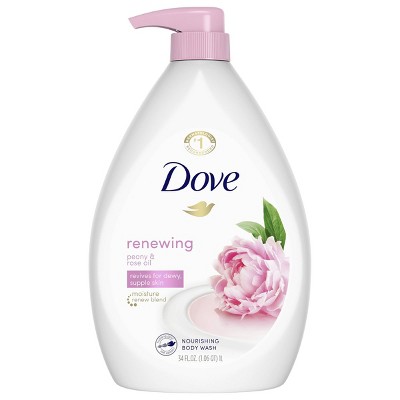 Dove Body Wash with Pump - Renewing Peony & Rose Oil - 34 fl oz