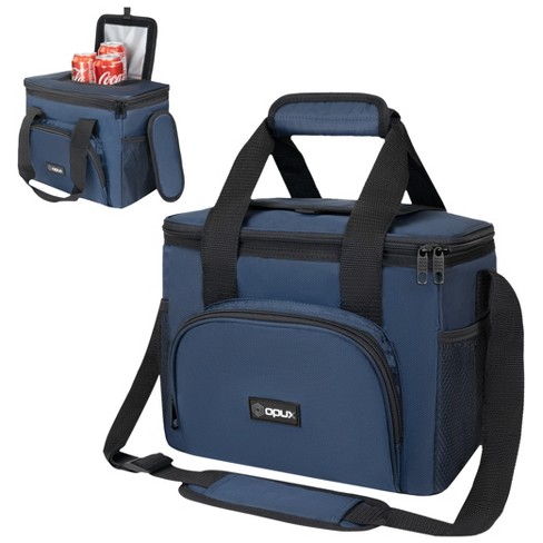MIER Adult Lunch Box Insulated Lunch Bag Large Cooler Tote, Navy / Large