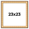 PosterPalooza | Square Traditional Gold Picture Frame - UV Acrylic, Foam Board Backing, Hanging Hardware - 2 of 4