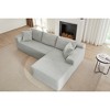 103''Modular Corduroy L-Shaped Sectional Sofa with Deep Seat, No Assembly Required - 4 of 4