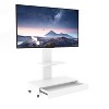 Dolonm Adjustable Height TV Stand with Wheels & Pull-Out Drawer for 32-75 Inch TVs, Mobile TV Cart for Living Room, Bedroom, Office - 2 of 4