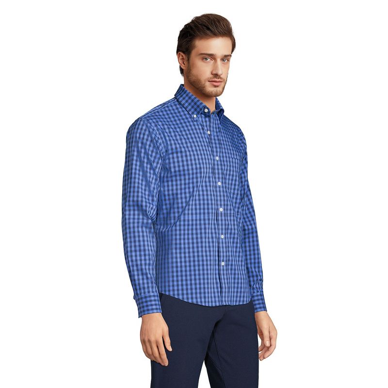Lands' End Men's Traditional Fit Comfort-First Shirt with Coolmax Printed, 5 of 7