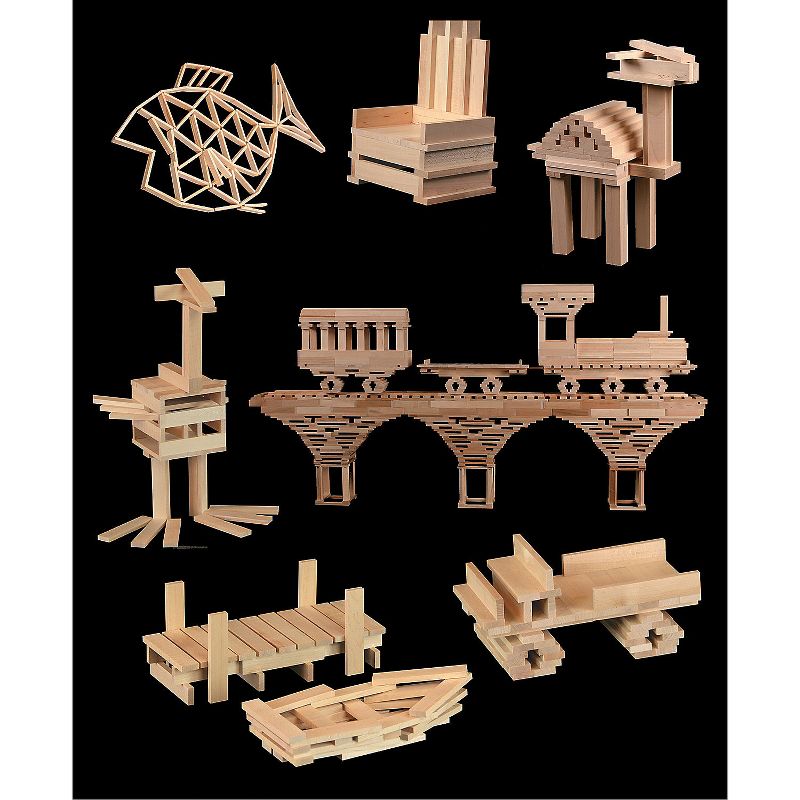 MindWare Keva Maple 1000 Planks In Wood Roller Bin - Building Toys, 3 of 5