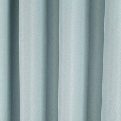 Blue Polyester Blackout Grommet Window Curtain Panels, 52" x 108"