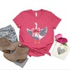 Valentine Goose Coquette - Women's Short Sleeve Graphic T-Shirt - 2 of 4