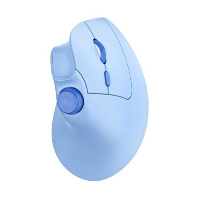 Evo Bytes Blue Adjustable Rechargeable Ergonomic Wireless Mouse