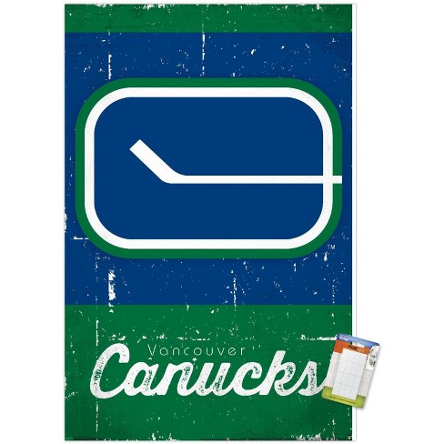 NHL Vancouver Canucks - Retro Logo 19 Wall Poster, 22.375 x 34