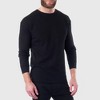 Alpine Swiss Mens Thermal Long Sleeve Top Underwear Crew Neck Shirt Waffle Knit Henley Base Layer - 2 of 4