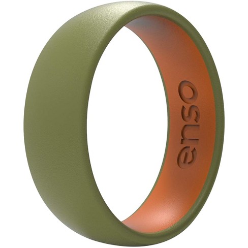 Enso Rings Classic Bevel Series Silicone Ring - Burnt Orange - 14