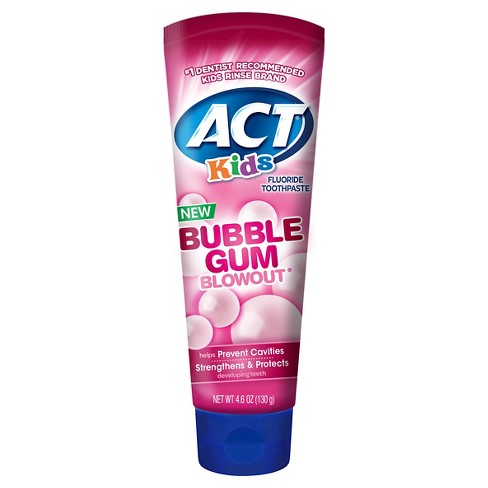 ACT Kids Toothpaste Bubblegum - 4.6oz : Target