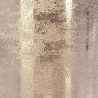 Gold and Glass Botanical Round Accent Tables Set of 2