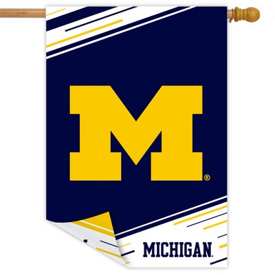 University of Michigan Double-Sided Polyester Outdoor House Flag 28" x 40"