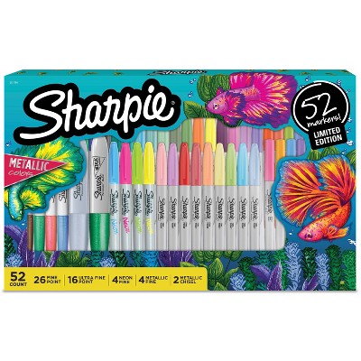 Sharpie 52ct Permanent Markers Fine Tip Holiday 2022