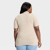 Women's Slim Fit Short Sleeve Mock Turtleneck T-Shirt - Ava & Viv™ - 2 of 3