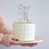 O'Creme Silver Rhinestone 'Letter M' Cake Topper - 2 of 2
