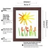 Americanflat Kids Artwork Picture Frame with Lead Free Shatter Resistant Glass - Mahogany - 2 of 4