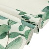 Unique Bargains Green Leaf Farmhouse Burlap Kitchen Table Runner 13x71 Inches 1Pc - 4 of 4
