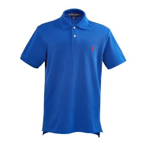 U.s. Polo Assn. Men's Classic Polo Shirt Blue Raft/red M : Target