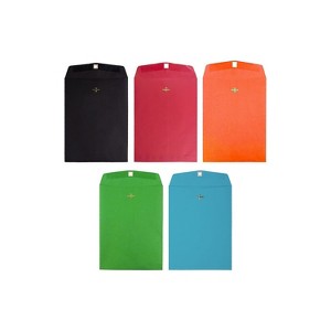 JAM Paper Open End Clasp Catalog Envelope 9" x 12" Multicolor 50/Pack (87326) - 1 of 4